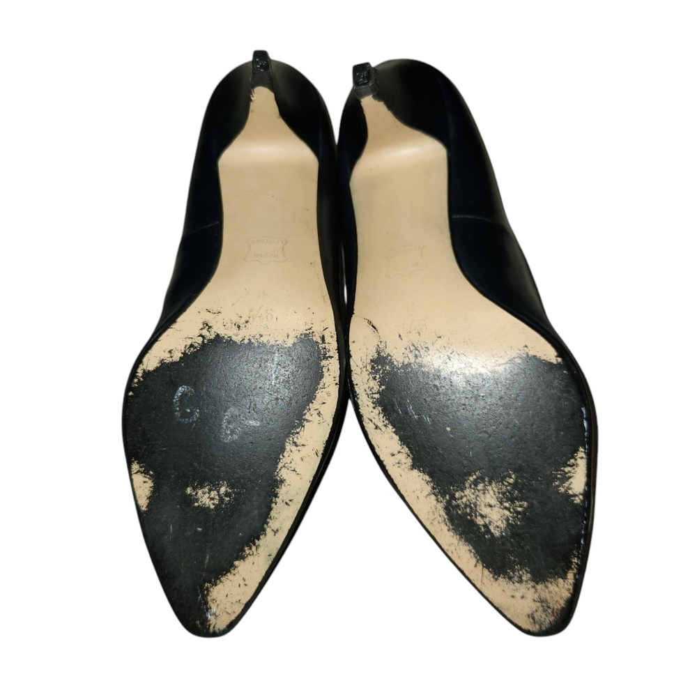 Lauren Alexandra Vintage Navy Blue Pumps - Picture 6 of 8